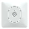 SCHNEIDER ELECTRIC - Prise TV simple Ovalis - Monobloc - Blanc - vignette