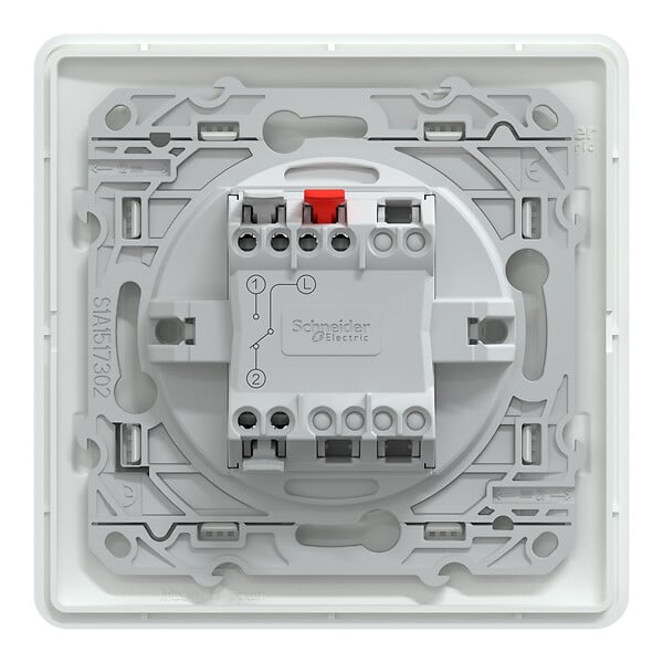 SCHNEIDER ELECTRIC - Interrupteur va-et-vient - Ovalis - Blanc - 10AX - large