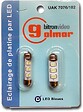 GOLMAR - lampe navette - led - bleue - bitron uak7076/102 - vignette