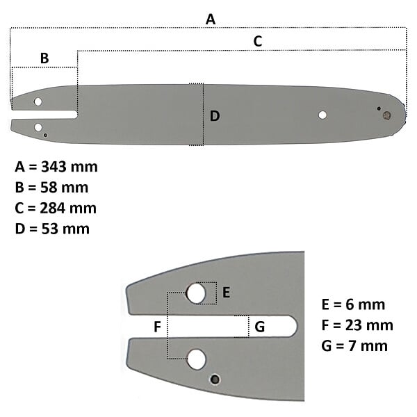GT GARDEN - Guide 12 pouces (30 cm) pour multifonction 4 en 1 et outil sur perche - large