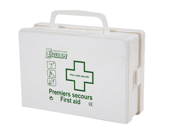 ESCULAPE - Trousse de secours Multi Activités (4 pers) + Support Mural ASEP P 24 Esculape - large