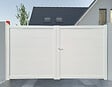 MOREY - Portail battant PVC Palma - Blanc - L.300xH.165cm - vignette