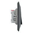 SCHNEIDER ELECTRIC - Interrupteur va-et-vient - Ovalis - Anthracite - 10AX - vignette