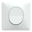 SCHNEIDER ELECTRIC - Bouton poussoir monobloc - Ovalis - Blanc - 10A - vignette