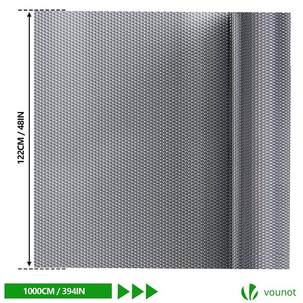 VOUNOT - Isolant thermique a bulle double couche aluminium radiateur reflecteur 1.22x10m - large