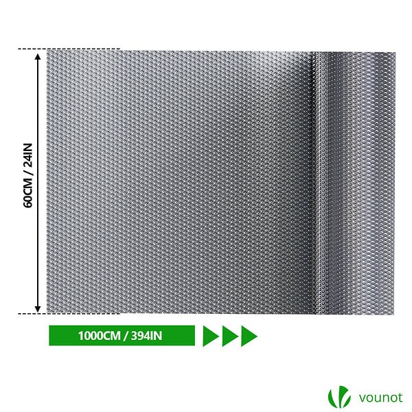 VOUNOT - Isolant thermique a bulle double couche aluminium radiateur reflecteur 0.6x10m - large