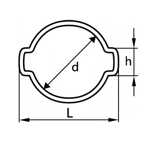 ACTON - Collier de serrage 2 oreilles W1 2EC 31/34mm - ACTON - 2EC 31-34 - large