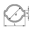 ACTON - Collier de serrage 2 oreilles W1 2EC 31/34mm - ACTON - 2EC 31-34 - vignette