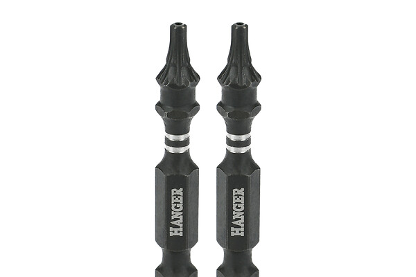 HANGER - 2 embouts impact 1/4'' étoile percée TTX30 longueur 75mm - HANGER - 134095 - large