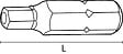ACTON - Embout hexagonal + téton 4 x 25 mm - ACTON - 360654 - vignette