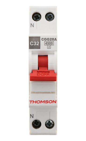 THOMSON - Disjoncteur à vis PH+N - 32A NF - Pouvoir de coupure 4,5KA - Thomson - large