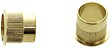 HERACLES - Entrée de batteuse diamètre 22mm hauteur 19mm finition laiton poli - HERACLES - ENTREE-LP - vignette