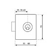 VACHETTE - Serrure V135 50mm droite cylindre 20x28mm N 1315 - VACHETTE - 11741000 - vignette