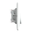 SCHNEIDER ELECTRIC - Interrupteur double va-et-vient - Ovalis - Blanc - 10AX - vignette