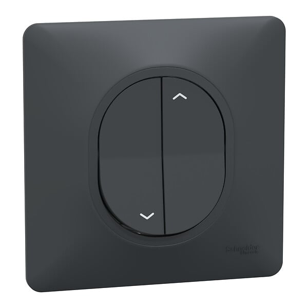 SCHNEIDER ELECTRIC - Interrupteur volet roulant - Ovalis - Anthracite - 6AX - large