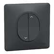 SCHNEIDER ELECTRIC - Interrupteur volet roulant - Ovalis - Anthracite - 6AX - vignette