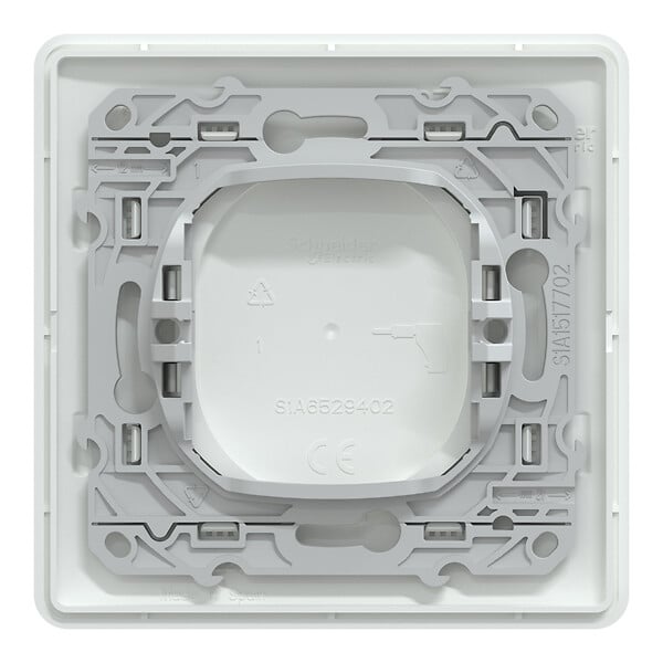 SCHNEIDER ELECTRIC - Obturateur - Ovalis - Blanc mat - 68% recyclé - large