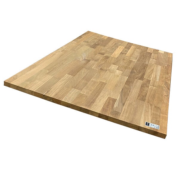 FORESTEA - Plateau teck massif lamellé collé abouté 1200 x 800 x 25 mm - FSC 100% - large