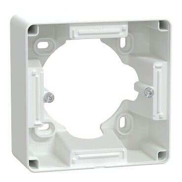 SCHNEIDER ELECTRIC - Boîte support saillie - Ovalis - Blanc - 36 mm - large