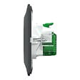 SCHNEIDER ELECTRIC - Prise 2P+T affleurante + USB-C Ovalis - Anthracite - 10,5 W - vignette