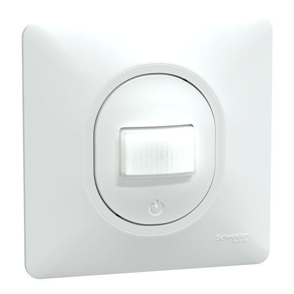 SCHNEIDER ELECTRIC - Détecteur présence mouvement Ovalis - Blanc - 3 fils - large