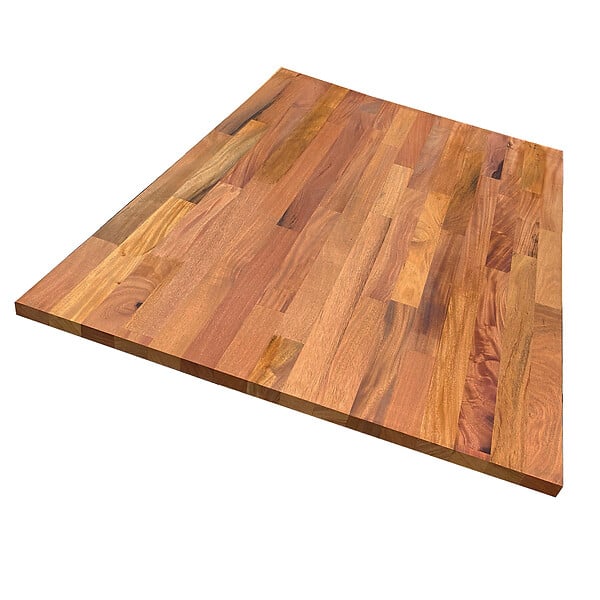 FORESTEA - Plateau acajou massif huilé lamellé collé abouté 1600 x 800 x 26 mm - FSC 100% - large