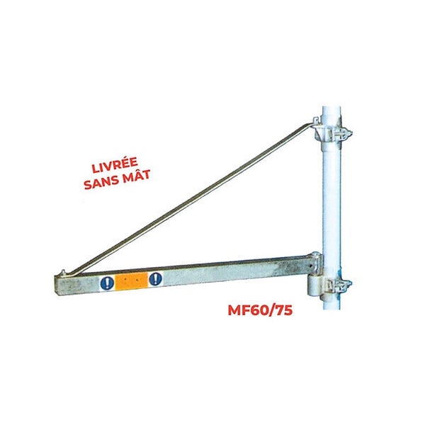 STOCKMAN - Potence tournante MF60/75 pour treuil MB 600kg Stockman - large