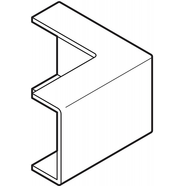 OBO BETTERMANN - Angle extérieur MS 30x10mm REHAU 265866 - large