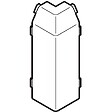 OBO BETTERMANN - Angle extérieur SL 110X20mm REHAU 261138 - vignette