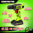 CONSTRUCTOR - Perceuse visseuse 20V lithium-2 batteries - Chargeur rapide - vignette