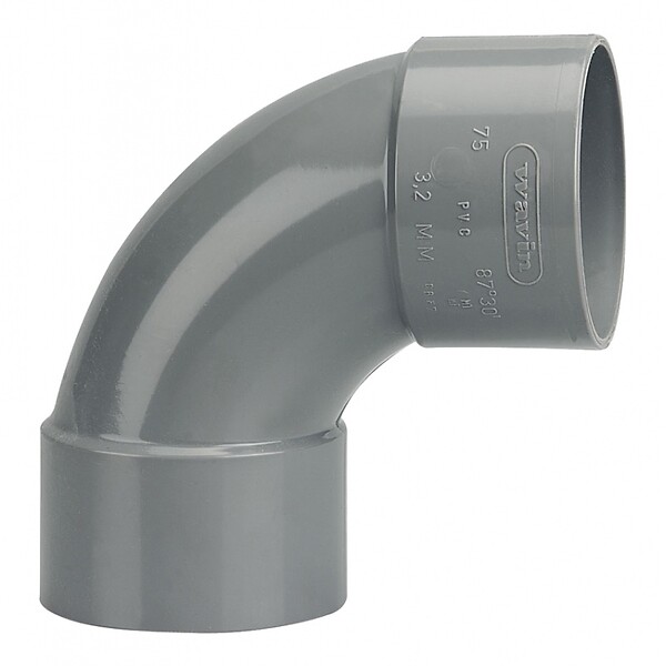 WAVIN - Coude PVC Wavin Femelle Femelle 87  30 - large