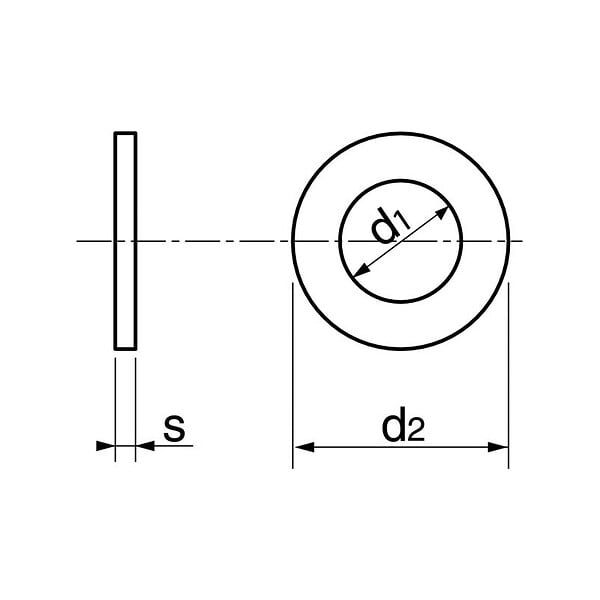 ACTON - Rondelle plate Acton A2 DIN 433 - large