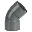 WAVIN - Coude PVC Wavin Femelle Femelle 45 Ø 75 - vignette