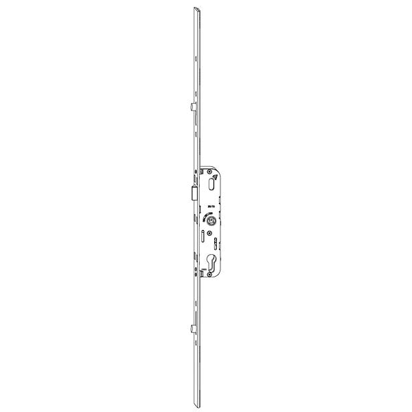 FERCO - Crémone barillet 3570 ajustable haut et bas longueur 2030mm - large