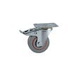 AVL - ROULETTE SATURNE GRISE 125MM PIVOTANTE A FREIN - vignette