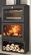 PANADERO - Poêle à bois avec four - Acier - Cook - Anthracite - 7,1kW - vignette