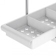 SECURY-T - Rangement sous evier- Étagère cuisine - Blanc - 2 niveaux et tiroir Lot de 2 - vignette