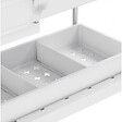SECURY-T - Rangement sous evier- Étagère cuisine - Blanc - 2 niveaux et tiroir Lot de 2 - vignette