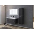 DISTRIBAIN - Meuble de salle de bain CALABRO 1200 Gris Anthracite - vignette