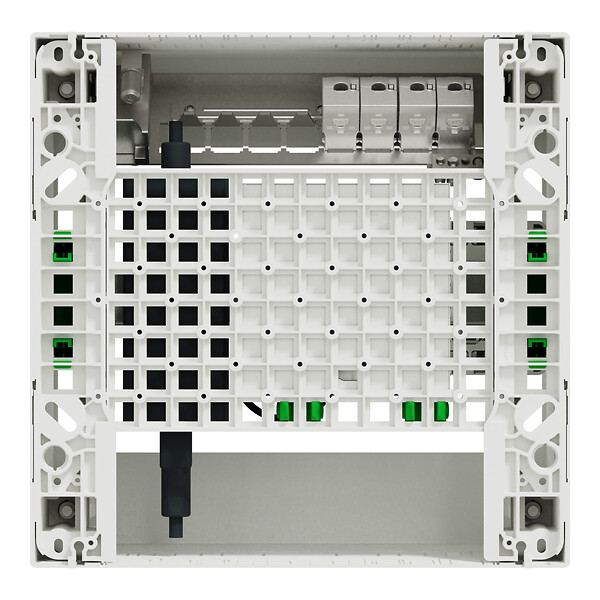 SCHNEIDER ELECTRIC - Coffret VDI résidentiel Resi9 - 13 modules - Switch PoE - large