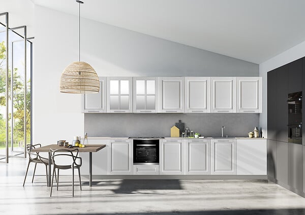 VALINO - Porte vitrée de meuble de cuisine Bolero - H.42xL.60cm - large