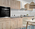VALINO - Bandeau de four en MDF stratifié Nevada - L.60cm - vignette
