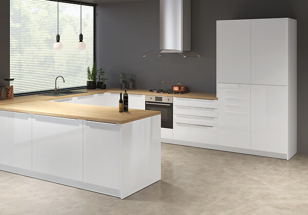 Porte meuble de cuisine Bela - Blanc Brillant - 70x50cm - large