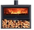 PANADERO - Poêle à bois acier Allegro - Anthracite - 8.9kW - vignette