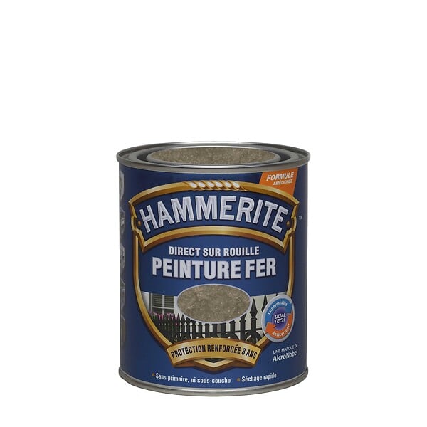 HAMMERITE - Peinture direct sur rouille martelée Bronze - 0,75L - large