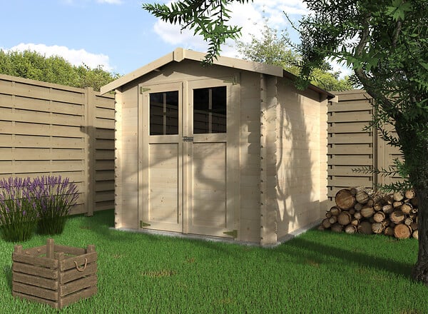 DECOR ET JARDIN - Abri de jardin bois - L.230xl.213xH.203cm - large