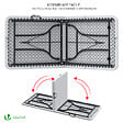 VOUNOT - Table de camping pique nique pliable 180cm HDPE blanc - vignette