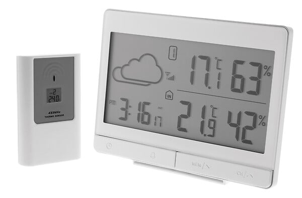 OTIO - Station météo "L'élégante" avec capteur extérieur sans fil (IP44) - Otio - large