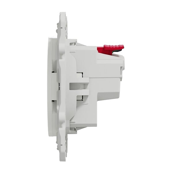SCHNEIDER ELECTRIC - Prise de courant 2P+T affleurante - Odace - Blanc - 16A - large