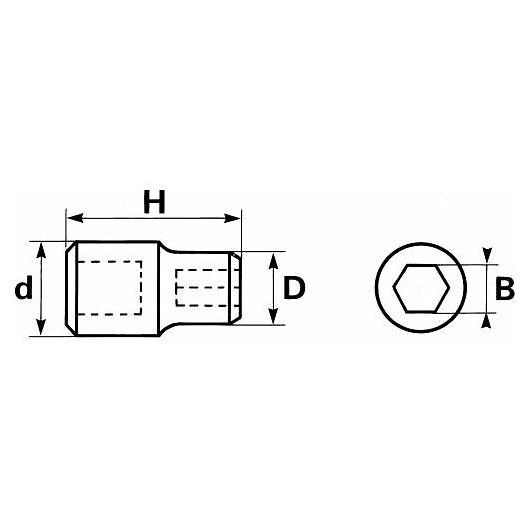 SAM OUTILLAGE - Douille 1/2'' Porte-Embouts 5/16'' - large